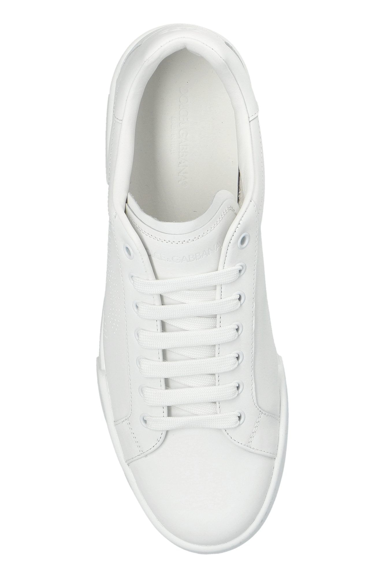 スニーカー DOLCE  GABBANA Men Sneakers CS2203AM77989697 White Dolce & Gabbana Men's White Leather CS0930 Sneakers Shoes
